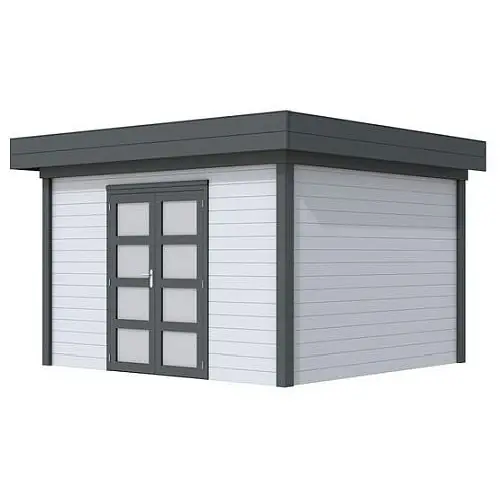 Blokhut Topvision Parelhoen 400x300 cm gespoten Nu Kopen