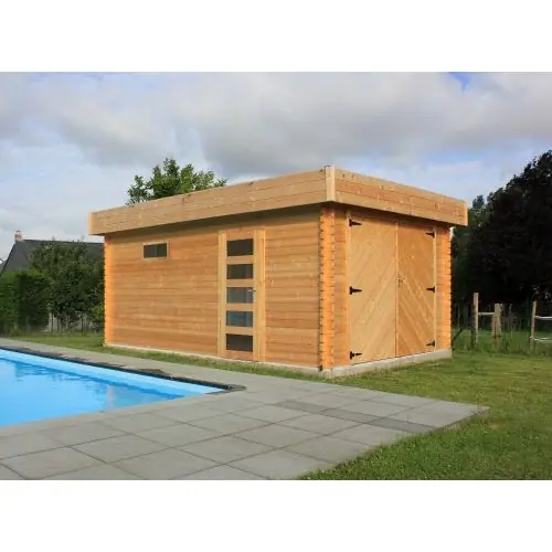 Betrouwbaar Garage Solid Modern 358 x 538 cm houten deur