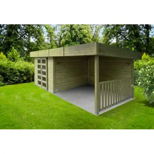 Premium Blokhut Solid Arhus 333+333x245 cm geïmpregneerd