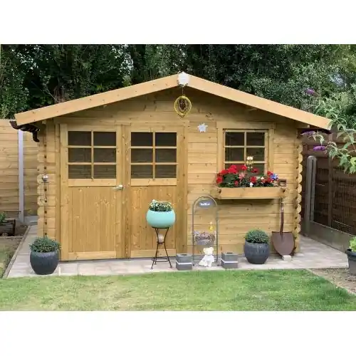 Koop Online Blokhut Solid Chimay 358x298 cm geïmpregneerd
