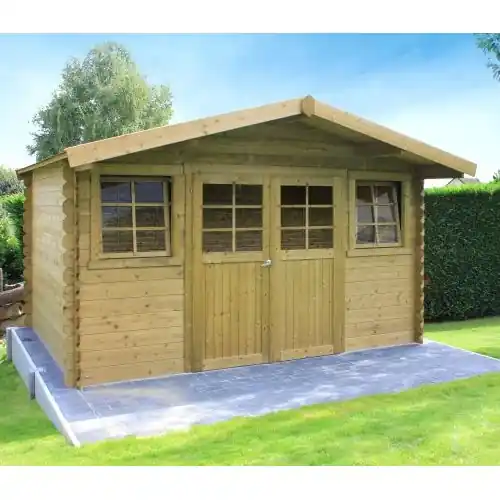 Blokhut Solid Dole 388x298 cm Goedkoop