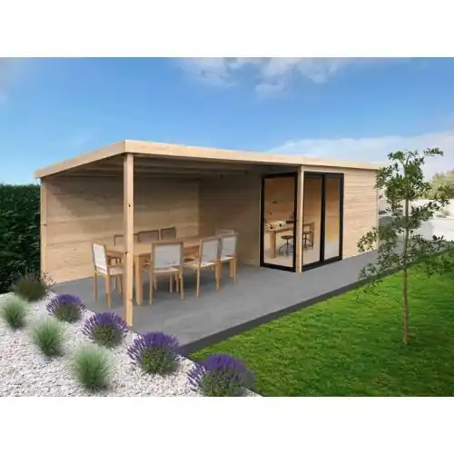 Blokhut Solid Tavira 404+395x304 cm Snelle Levering