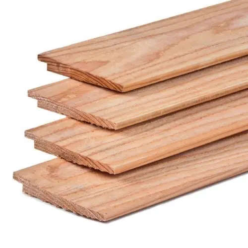 Achterwand kapschuur douglas zweeds rabat 500 cm Beperkte Voorraad