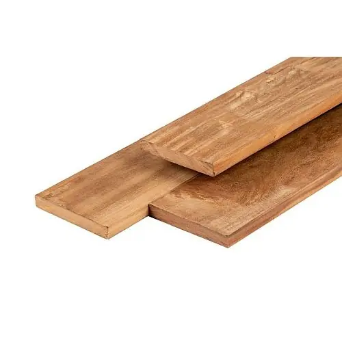 Hardhouten vlonderplank Garapa glad geschaafd 2,1x14,5x490 cm Lage Prijs