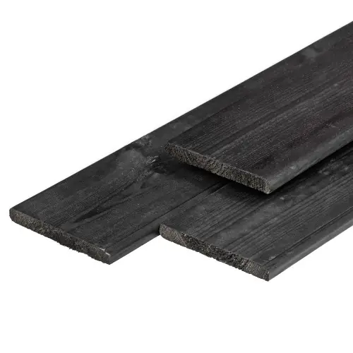 Beperkte Voorraad Tuinplank grenen 1,6x14x300 cm zwart gespoten