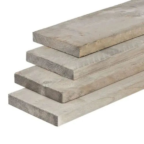 Tuinplank grenen bezaagd 2,9x19x400 cm zilvergrijs Must-Have