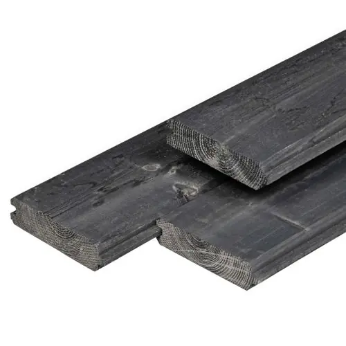 Blokhutprofiel zwart geïmpregneerd Zweeds vuren 2,8x12,1x180 cm Voordeelprijs