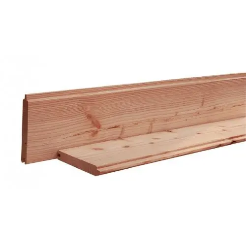 Aanbieding Douglas blokhutprofiel geschaafd 2,8x19,5x224 cm