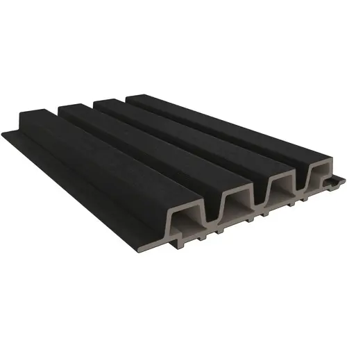 NewTechWood composiet co-extrusie wand bekleding Castellaton PRO35 3,3 x 21,5 x 290 cm Ebony zwart Veilige Betaling