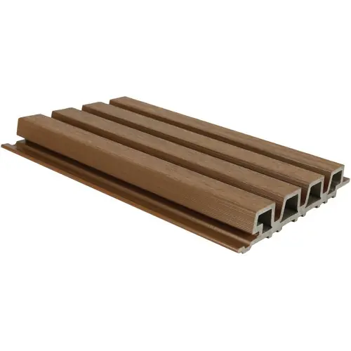Snelle Levering NewTechWood composiet co-extrusie wand bekleding Castellaton PRO35 3,3 x 21,5 x 290 cm Teak