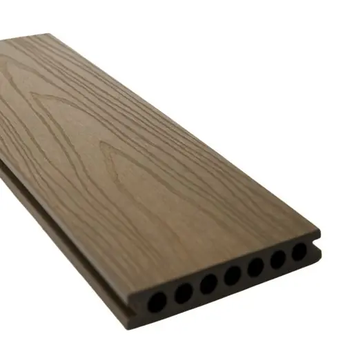 Vlonderplank composiet semi-massief houtstructuur light walnut 2,2x13,8 cm Op = Op