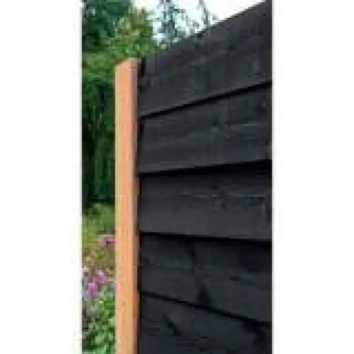 Wand Zweedsrabat zwart gespoten type A 232 cm Voordeelprijs