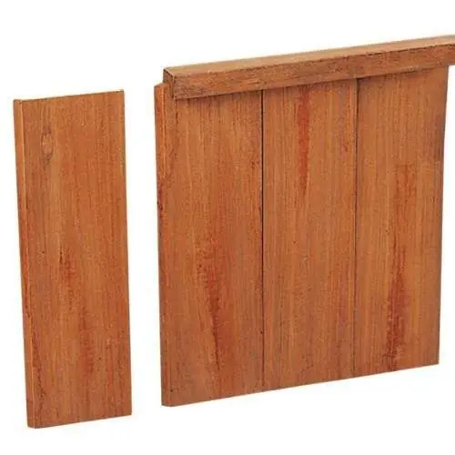Uitverkoop Azobe damwand 50 mm vallende breedtes