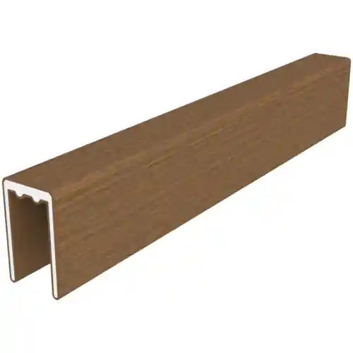 NewTechWood aluminium co-extrusie frameset t.b.v scherm i.c.m betonpalen Teak Favoriet