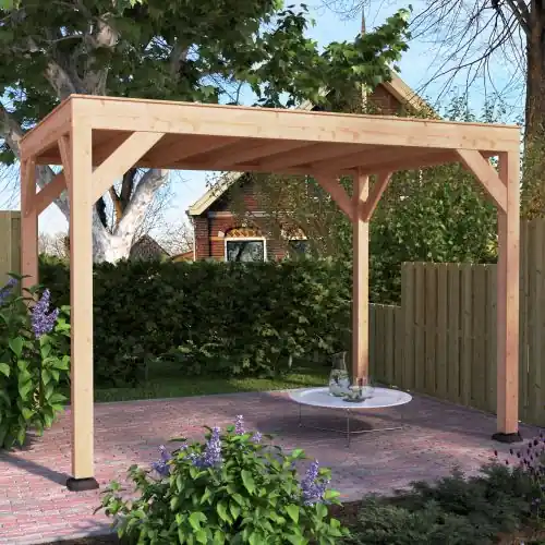 Op = Op Douglas overkapping geschaafd 350x250 cm