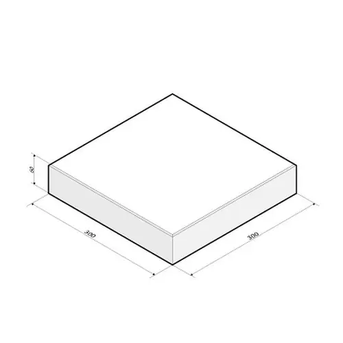 Betontegel 30x30x6 cm wit Rechtstreeks Van De Fabrikant
