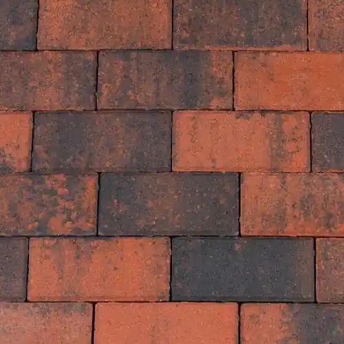 Betonklinker 21x10,5x8 cm rood genuanceerd met deklaag Bestseller