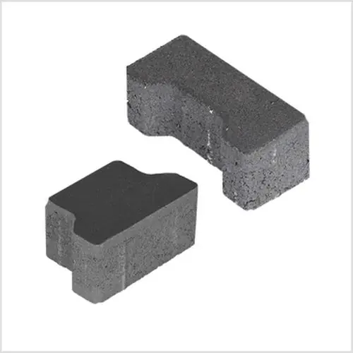 Aanbieding H-profielsteen 10 cm zwart passtuk met deklaag