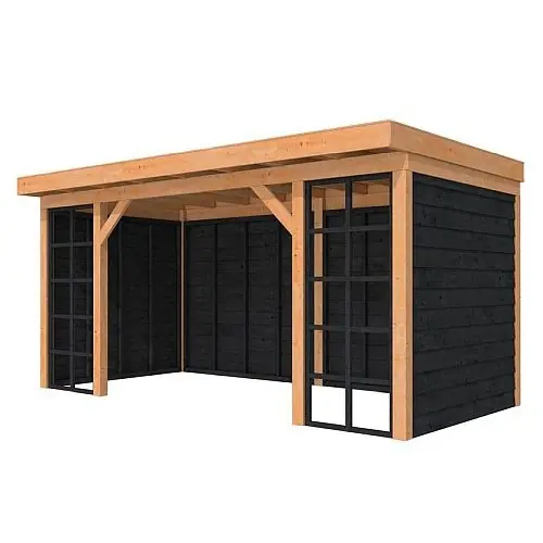 Douglasvision buitenverblijf Comfort Compleet 500x270 cm geschaafd kleurloos geïmpregneerd Premium