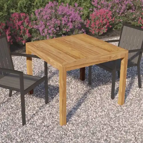 Beperkte Voorraad Teak tuintafel vierkant 100x100 cm