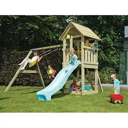 Uitverkoop Speeltoestel Kiosk Blue Rabbit groen geïmpregneerd