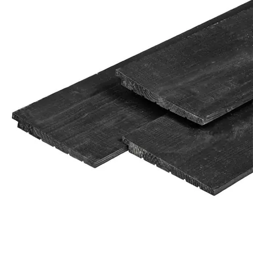 Zweeds rabat douglas bezaagd 1,1/2,2x19,5x500 cm zwart geïmpregneerd Shop Nu