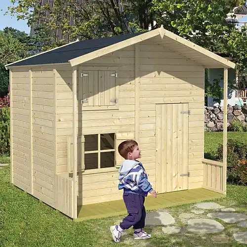 Speciale Aanbieding Speelhuisje Assepoester met verdiepingsvloer