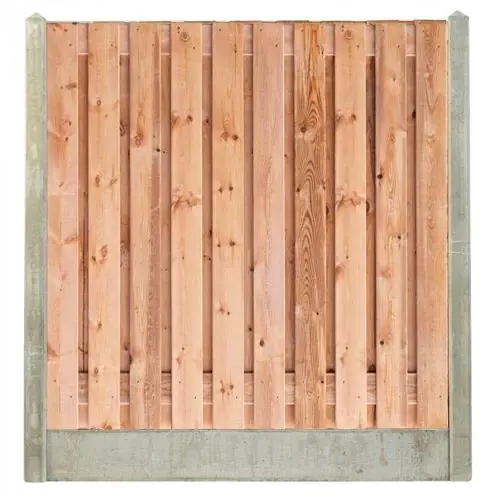 Hout-betonschutting grijs i.c.m. tuinscherm Red class wood 21-planks Alleen Vandaag