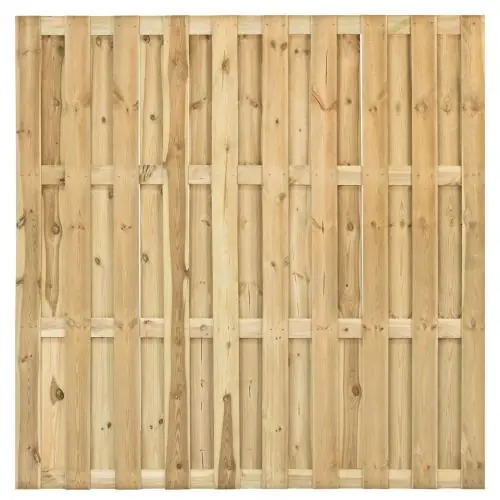 Aanbieding tuinscherm geïmpregneerd grenen 10 mm 180x180 cm recht Direct Verzonden