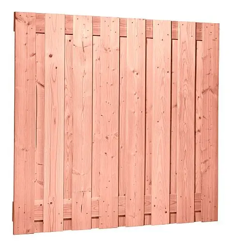 Douglas tuinscherm 18 mm 17-planks 180x180 cm Gecertificeerd