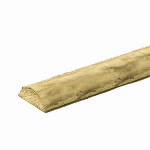 Halfronde palissade geïmpregneerd vuren rond 8 x 250 cm 103197 Op = Op