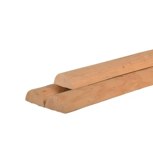 Vuren halfrond gefreesd Ø12 cm Finale Uitverkoop