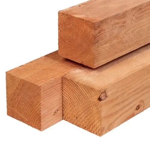 Tuinpaal red class wood geschaafd 14x14x250 cm Dagaanbieding