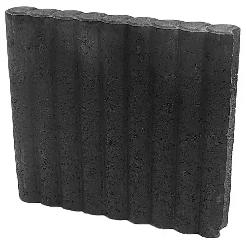 Goedkoop Minirondoband palissade 6x40x50 cm zwart