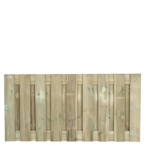 Tuinscherm geïmpregneerd grenen 90x180 cm 19-planks 133071 Beperkte Voorraad