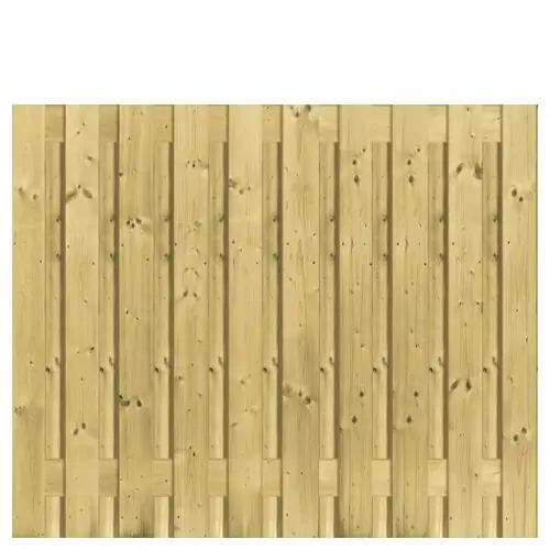 Beperkt Aanbod Tuinscherm geïmpregneerd vuren 130x180 cm 21-planks 103266