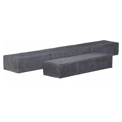 Gecertificeerd Betonbiels 12x20x120 cm zwart