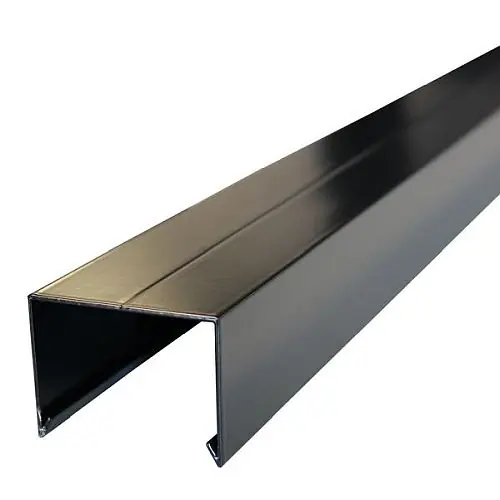 Aluminium afdekkap 4,5x6,1x179,5 cm zwart RAL 9005 Express Levering