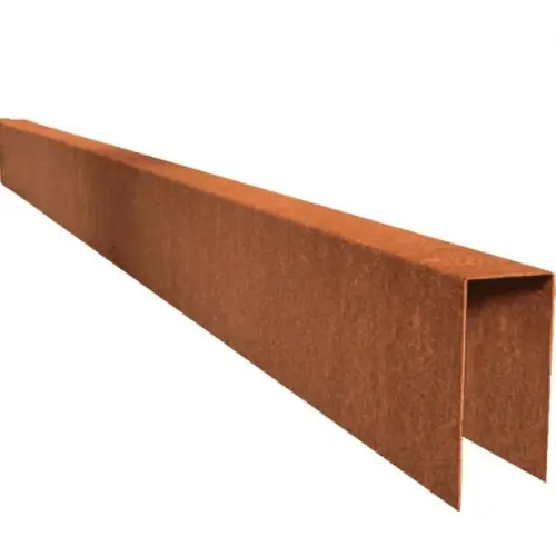 Beperkt Aanbod Cortenstaal U-profiel 60 opsluitband 6x20x100cm