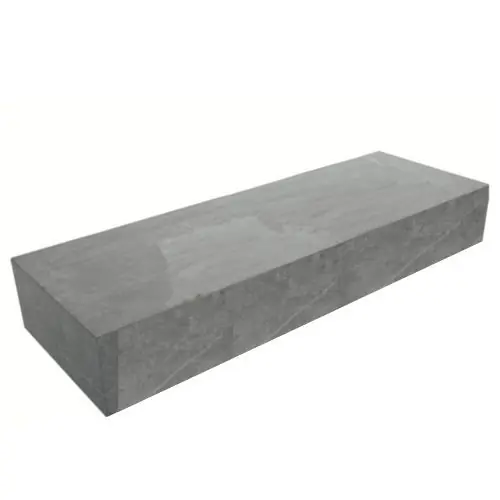 Traptrede massief 18x40x100 cm grijs Actieprijs