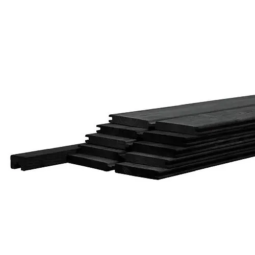 Betowood scherm douglas inclusief afdekkap zwart gedompeld 187 x 224 cm Lage Kosten
