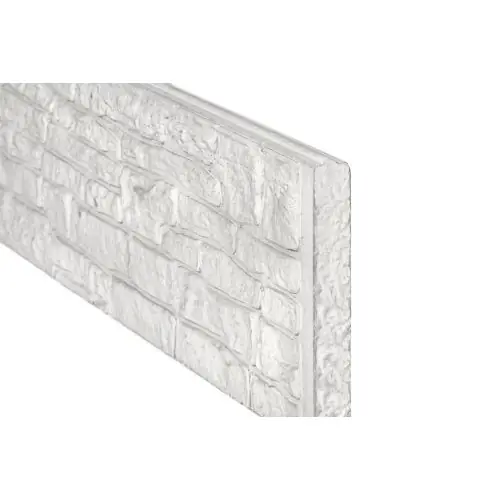 Direct Beschikbaar Betonnen onderplaat grijs 3,5x36x184 cm nostalgiemotief dubbelzijdig
