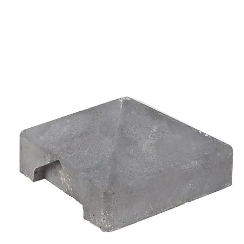 Weekendaanbieding Betonnen afdekpet grijs t-afwerking