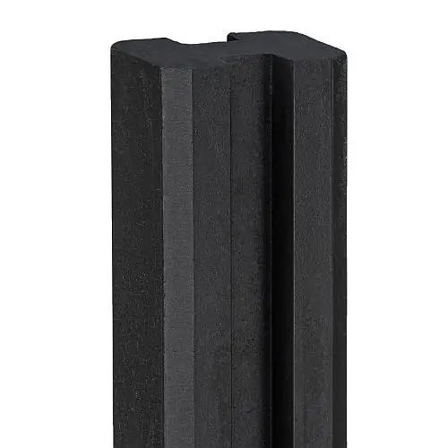 Betonpaal Reest antraciet sleuf 11,5x11,5x298 cm Eindmodel gecoat Tijdelijk Beschikbaar