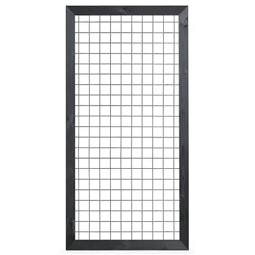 Betrouwbaar Gaas met zwart gespoten kader 180x90cm