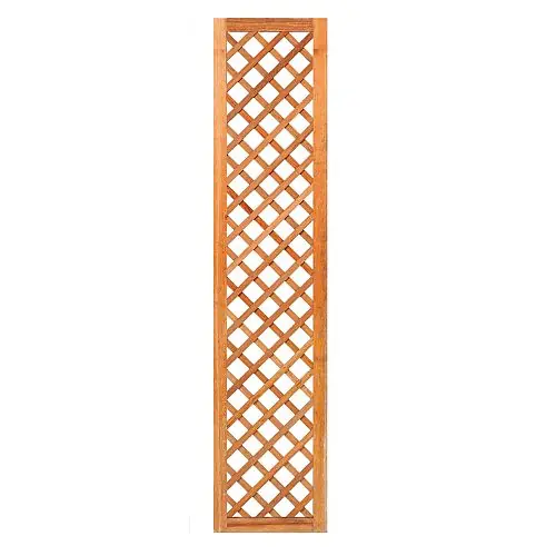 Nu Kopen Trellis diagonaal hardhout met rechte lijst 180x40 cm