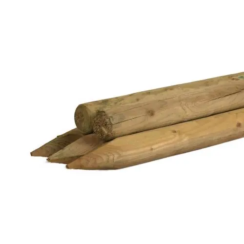 Ronde paal grenen gefreesd groen geïmpregneerd Ø10x300 cm Goedkoop