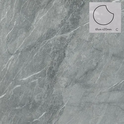 Seizoensaanbieding Keramische staptegel Stone G model C rond 61x2 cm