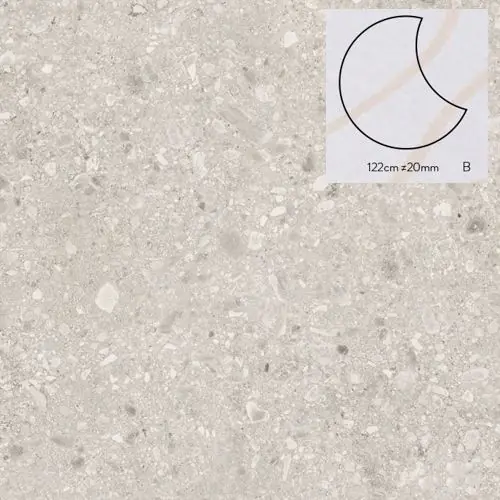 Veilige Betaling Keramische staptegel Stone C model B rond 122x2 cm
