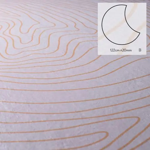 Keramische staptegel Dunes model B rond 122x2 cm Betrouwbaar